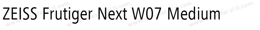 ZEISS Frutiger Next W07 Medium字体转换